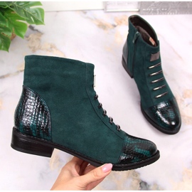 M. DASZYŃSKI Gröna Daszyński SAN6 isolerade gröna damstövlar med dragkedja 1