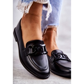 FB2 Damläder Loafers med svart Kerrie-dekoration 2