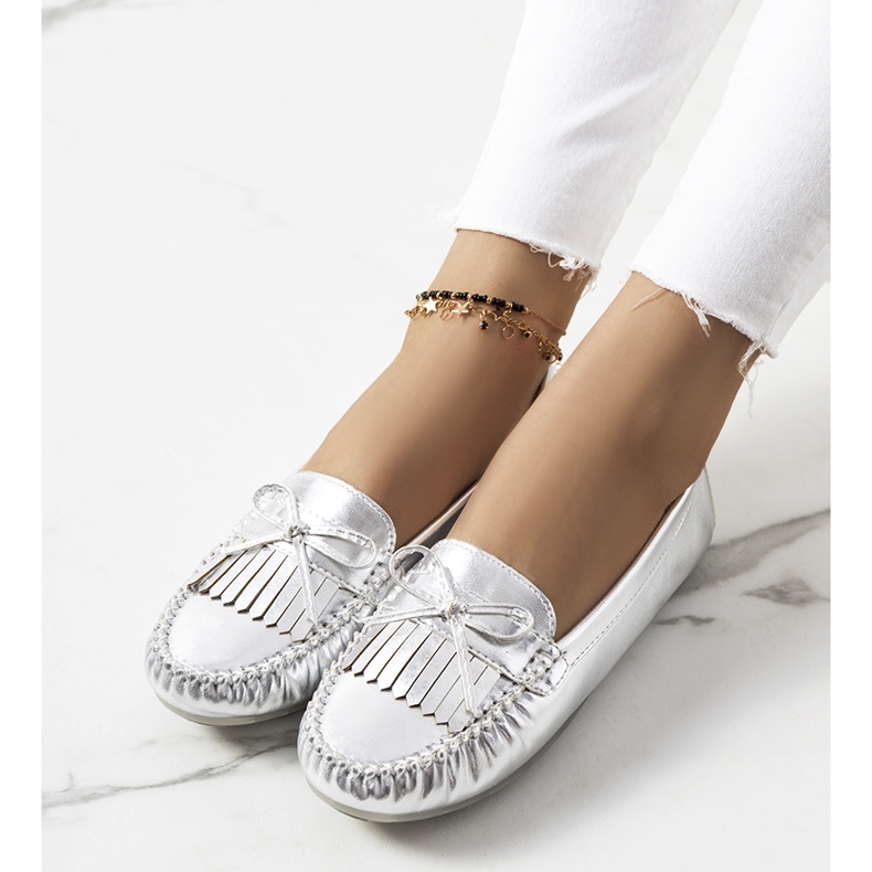Joanae loafers i silver silver- 2