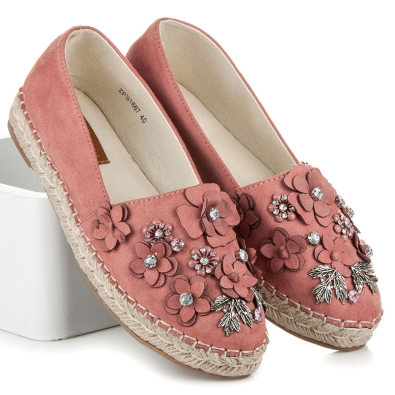Marquiz Slip-on låga skor med dekorationer rosa 1