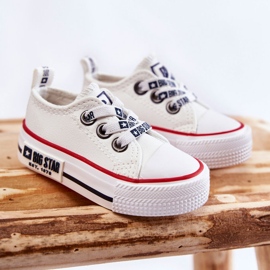 Barnsneakers i läder Big Star KK374040 Vit 2