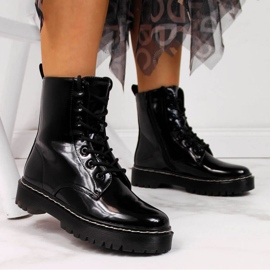 Varmlackerade stövlar Vinceza W JAN55A svart 2