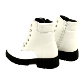 American Club American High Girls 'Workers Isolated Shoes White vit 3