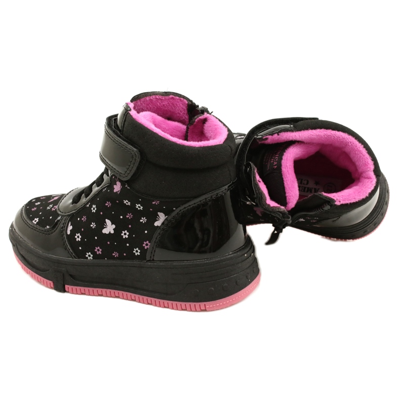 American Club American Boots Varma stövlar XD66 Svart rosa 6