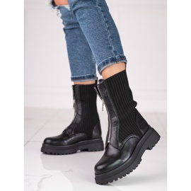 Shelovet svarta damväskor med dragkedja 1