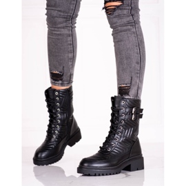 Kvinnliga arbetare med snygg Shelovet-quiltning svart 1