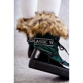 FM1 Snöskor med snörning för kvinnor Grön Santero 2