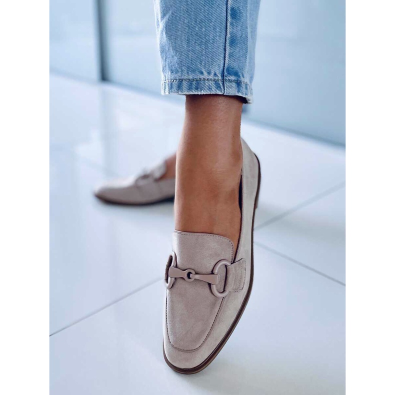 Isidora Khaki loafers för dam beige kaki 1
