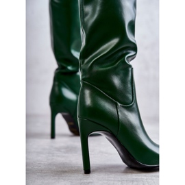 FB2 Stövlar i ekologisk läder på gröna Rissa 2