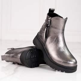 W. Potocki Skor för tjejer Potocki silver 1