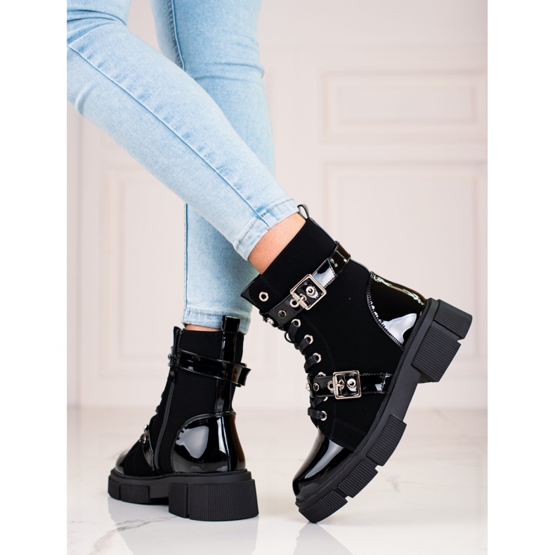 Svarta Shelovet damväskor med spännen 1