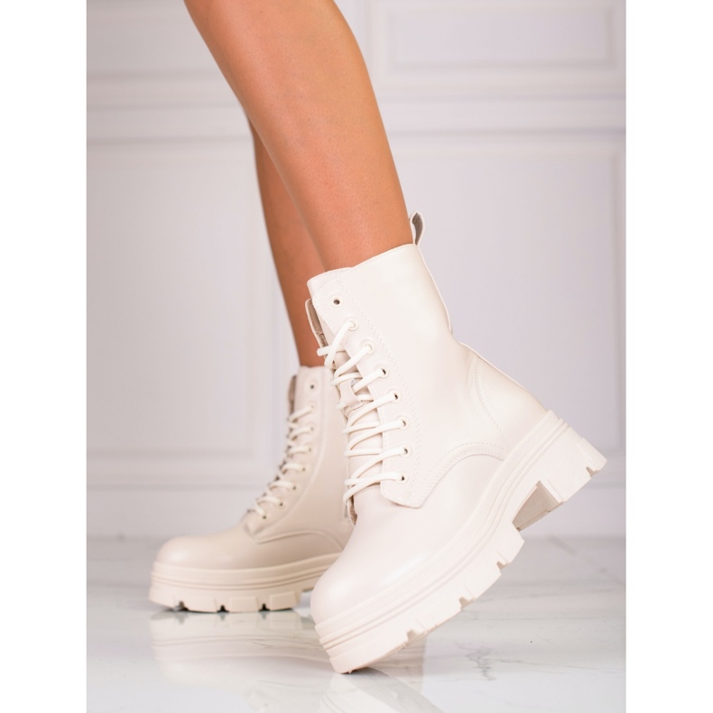 Beige Shelovet damväskor gjorda av ekologiskt läder 1