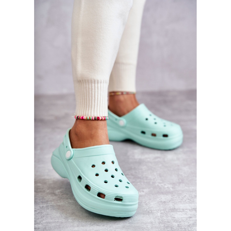 FS1 Damtofflor Mint Crocs Coline grön 1