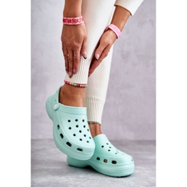 FS1 Damtofflor Mint Crocs Coline grön 2
