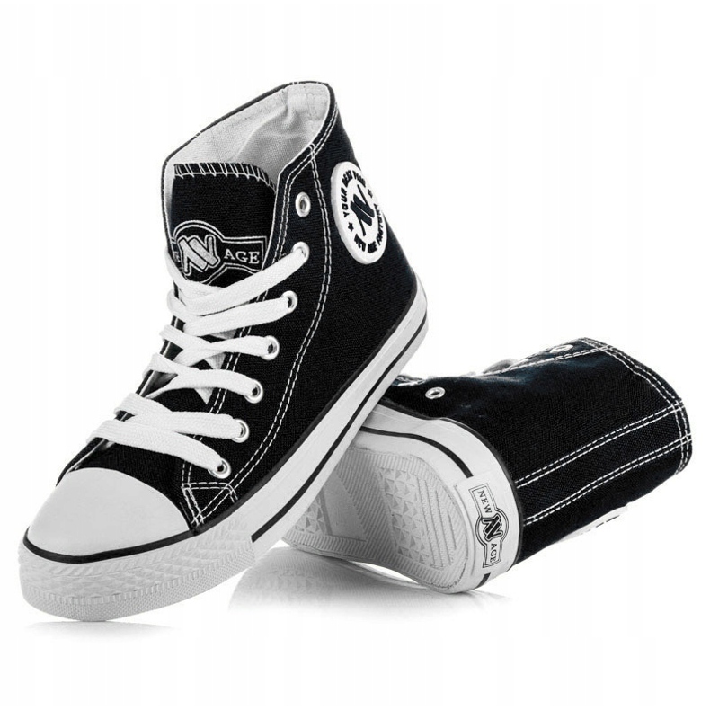 New Age Tied High Sneakers svart 1