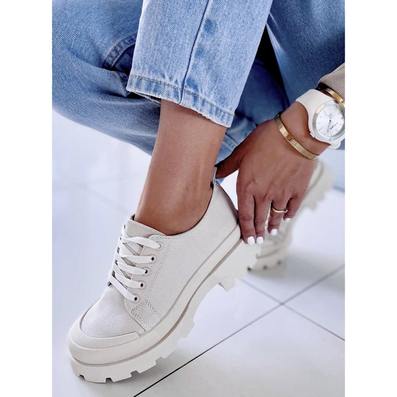 PA1 Golv Beige vandringssneakers 2