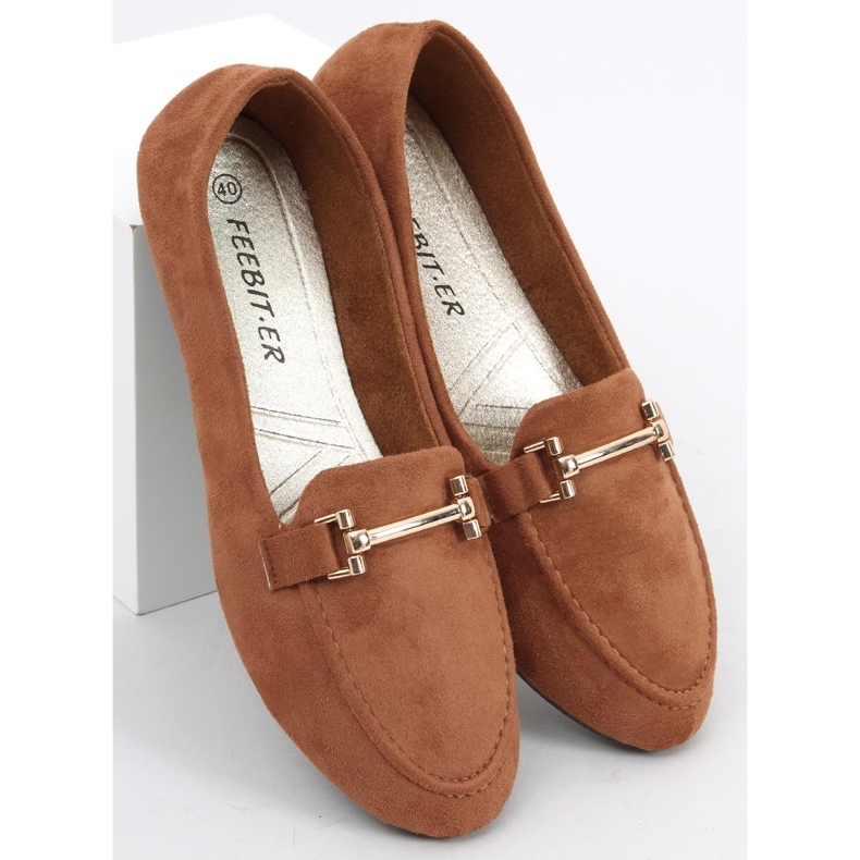 Kubra Camel dam loafers brun 2
