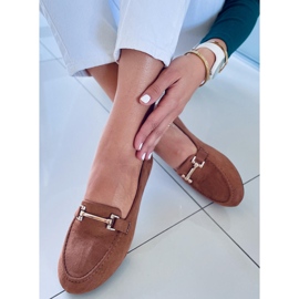 Kubra Camel dam loafers brun 1