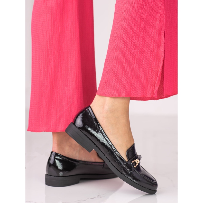 Svarta Shelovet mockasiner för kvinnor 2