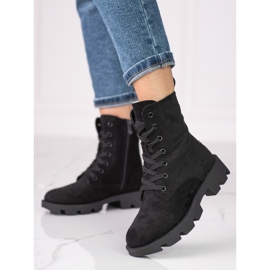 Shelovet-väskor i svart spets i mocka för kvinnor 2