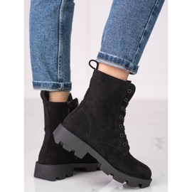 Shelovet-väskor i svart spets i mocka för kvinnor 1