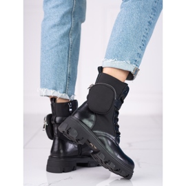 Kvinnors Shelovet arbetare med en ficka svart 1