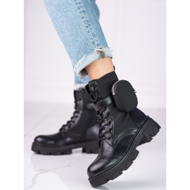 Kvinnors Shelovet arbetare med en ficka svart 2