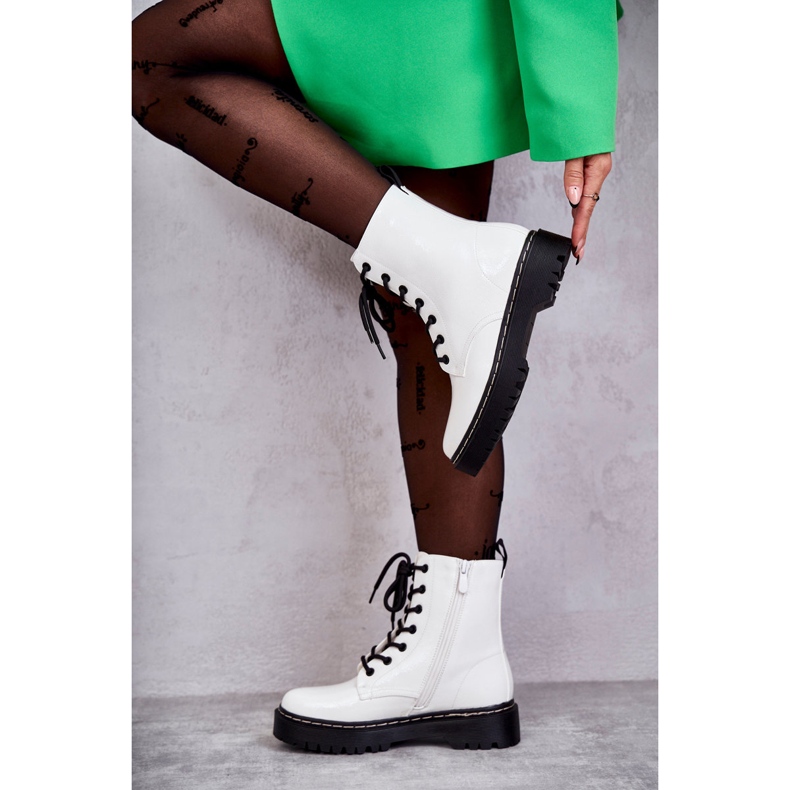 S.Barski Dam Stövlar Vit Kognito 1