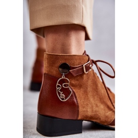 Läderstövlar för kvinnor Maciejka 5743A-29 Brun 1