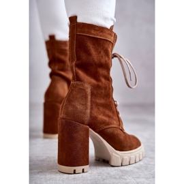 Mockastövlar för kvinnor på den bruna Edna-plattformen 2