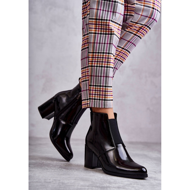 PL4 Klassiska Lackade Stövlar La.Fi 260035B-LA Svart 1