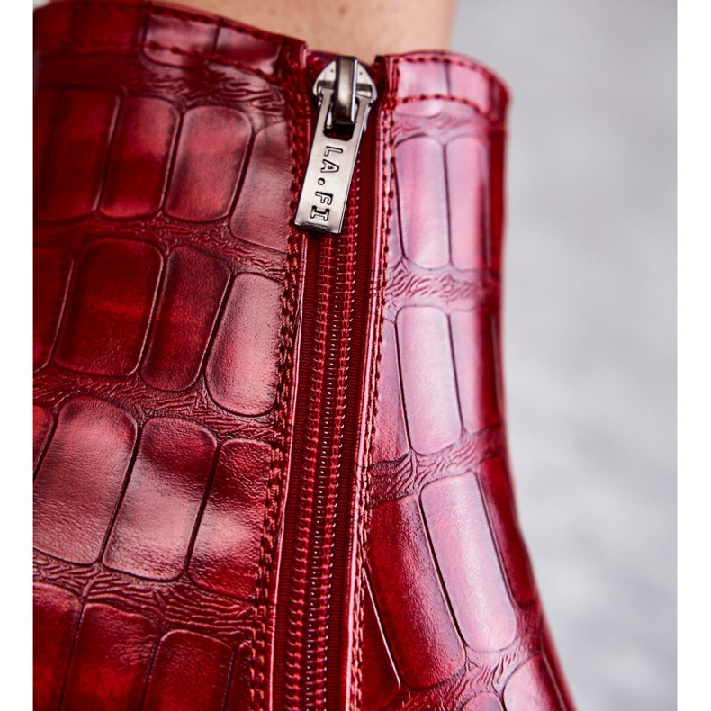 PL4 Snake Eco-Leather Boots La.Fi 260038R-XC Röd 1