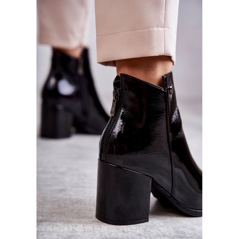 PL4 Lackade stövlar dam La.Fi 260039B-LA Svart 2