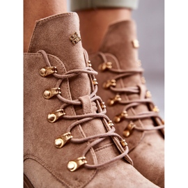 S.Barski Klassiska dammocka Beige Telma-stövlar 2