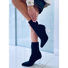 Carolyn Svarta högklackade ankelboots 2