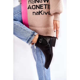 PJ1 Kvinnors varma stövlar Jodhpur Svart Janette 2