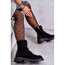 Svarta Palmira Mockastövlar med dubbar 1