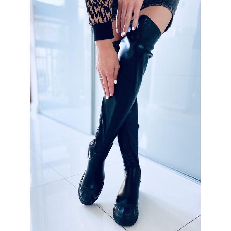 Hogan Black motorcykelstövlar svart 2