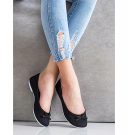 New Age Sportballerinor med en rosett svart 2