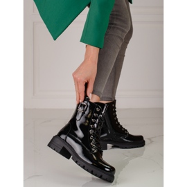 Damlackade Vinceza-väskor svart 2