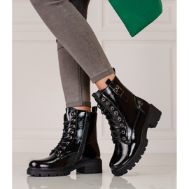 Damlackade Vinceza-väskor svart 1