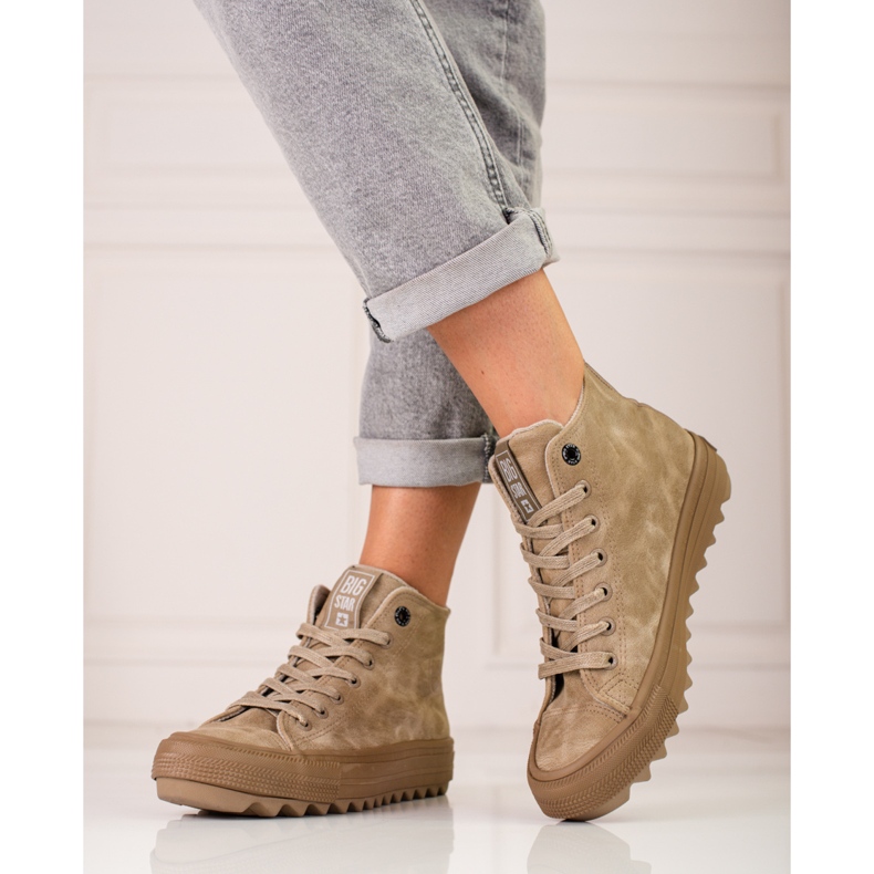 Big Star EE274071 sneakers för kvinnor beige 1