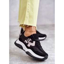 Vinceza Damsportskor bundna svarta Tolea 1