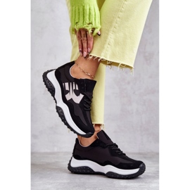 Vinceza Damsportskor bundna svarta Tolea 2