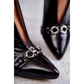 Skinnstövlar på stolpe Maciejka Svart 05262-01 2