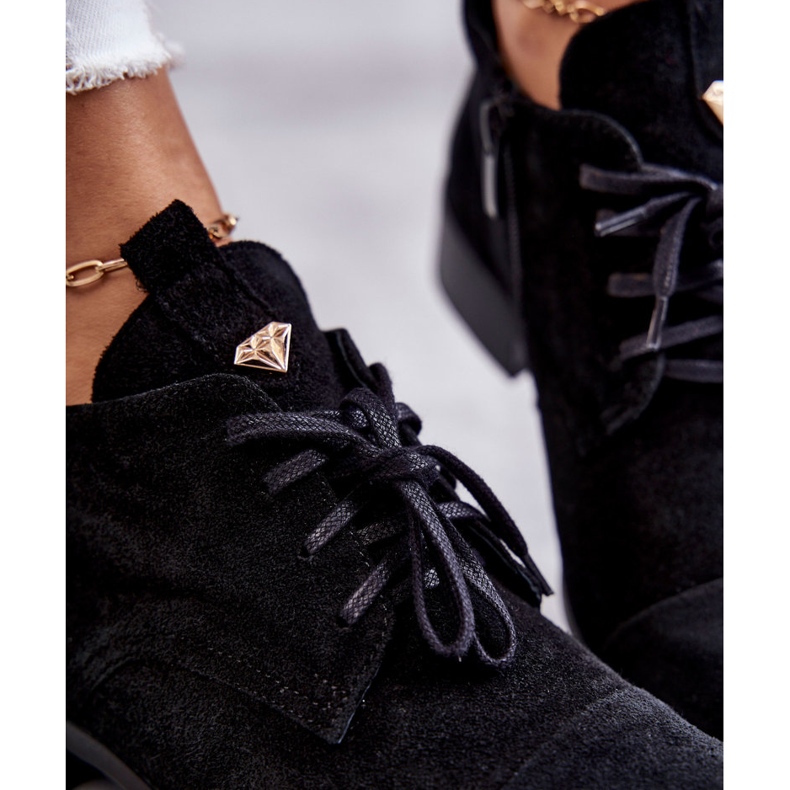 Mockastövlar Snörstövlar Nicole 2781 Svart 2