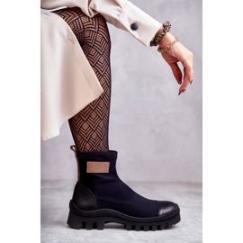 Damstövlar i tyg Nicole 2703 Svart 1