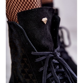 Mockastövlar med snörning Nicole 2751 Svart 2