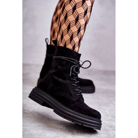 S.Barski Mockastövlar för kvinnor Knyt svart Afra 1