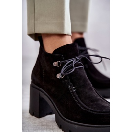 Mockastövlar för kvinnor Knyt Black Marianne svart 2